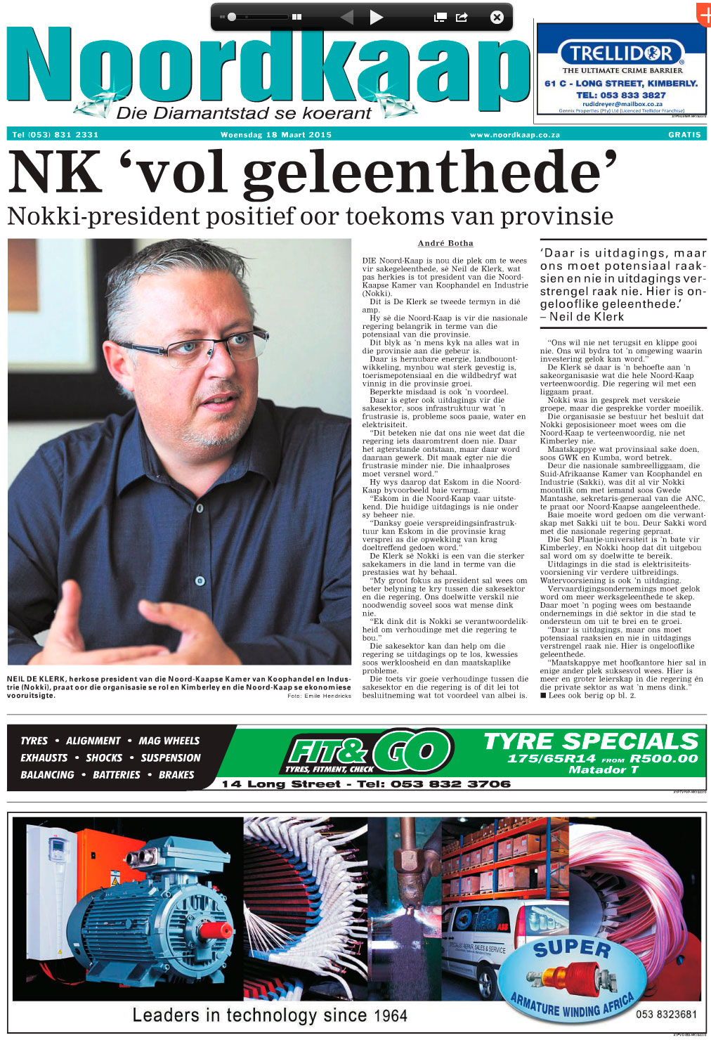 Die Noorkaap Koerant 20150318 - Lees dit nou