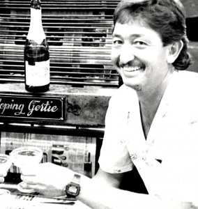 Ivan Freel at the last print of the DFA on Galloping Gertie on 16 January 1986