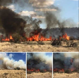 Veld fire outside Kimberley -