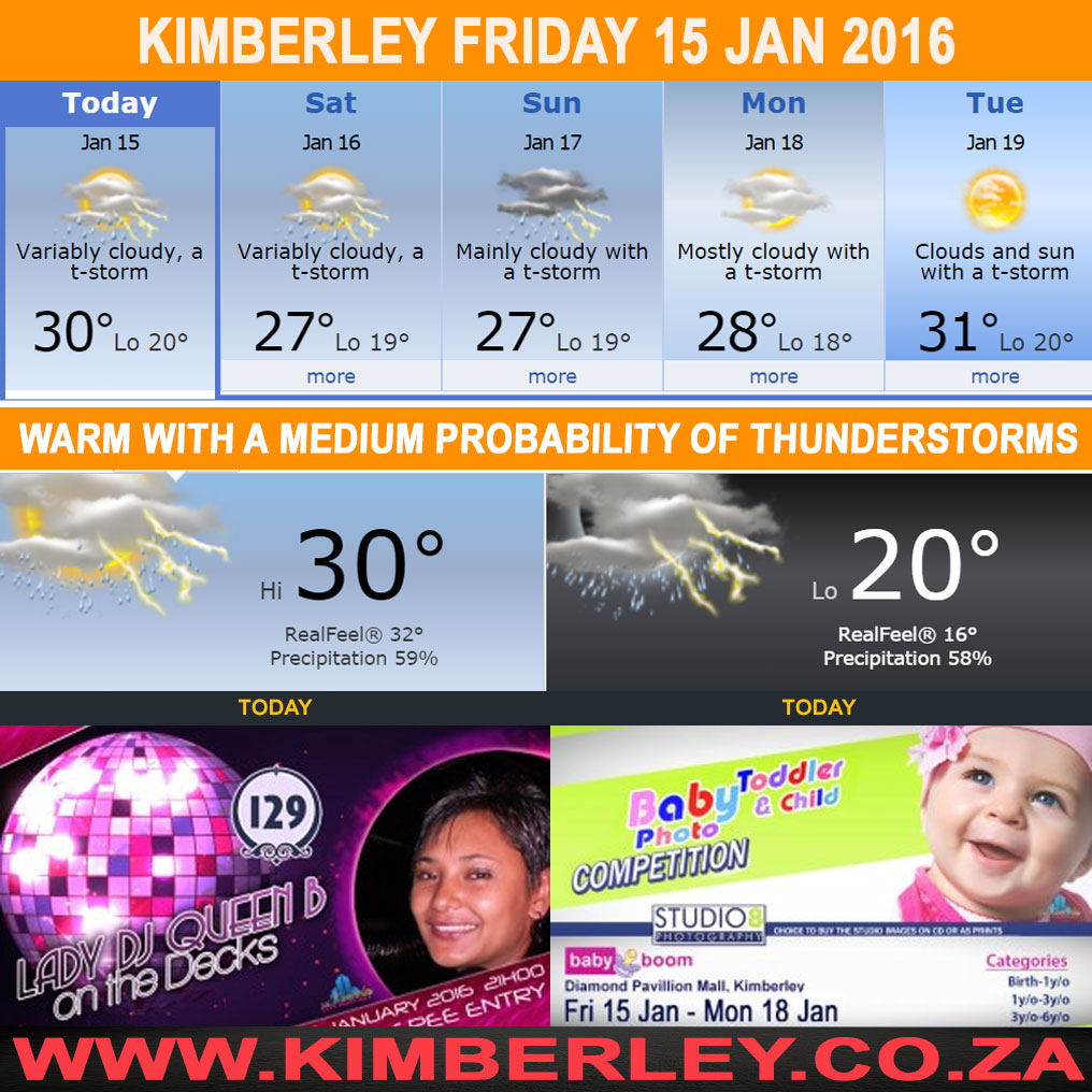#KimberleyToday, Friday 15/01/2016 #KimberleyToday, Friday 15/01/2016
