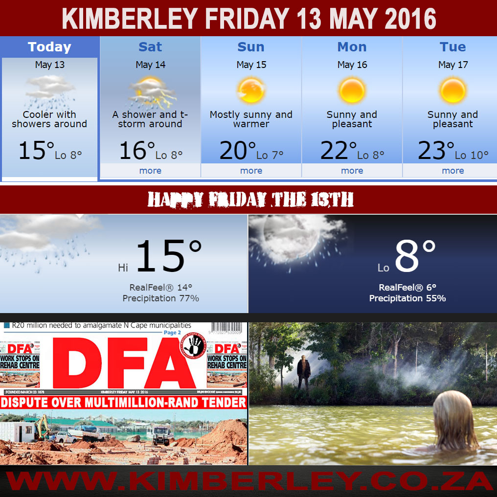 #KimberleyToday, Friday 13/05/2016