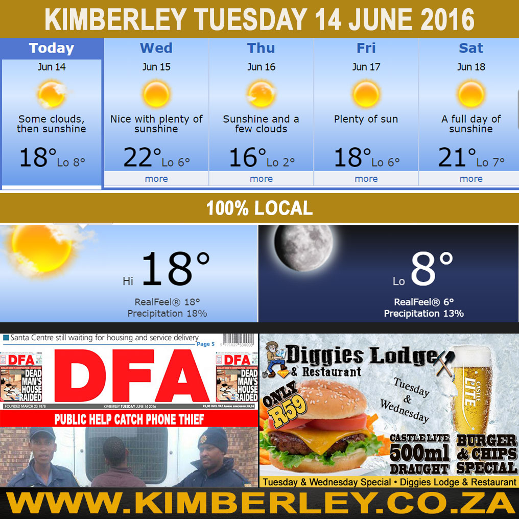 KimberleyToday, Tuesday 14/06/2016 KimberleyToday, Tuesday 14/06/2016