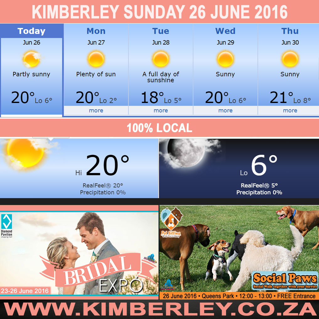 KimberleyToday, Sunday 26/06/2016