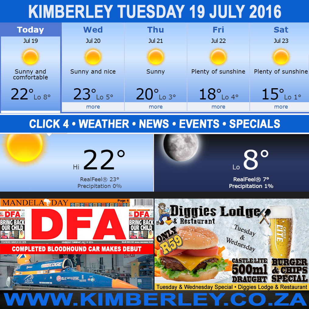 KimberleyToday, Tuesday 19/07/2016