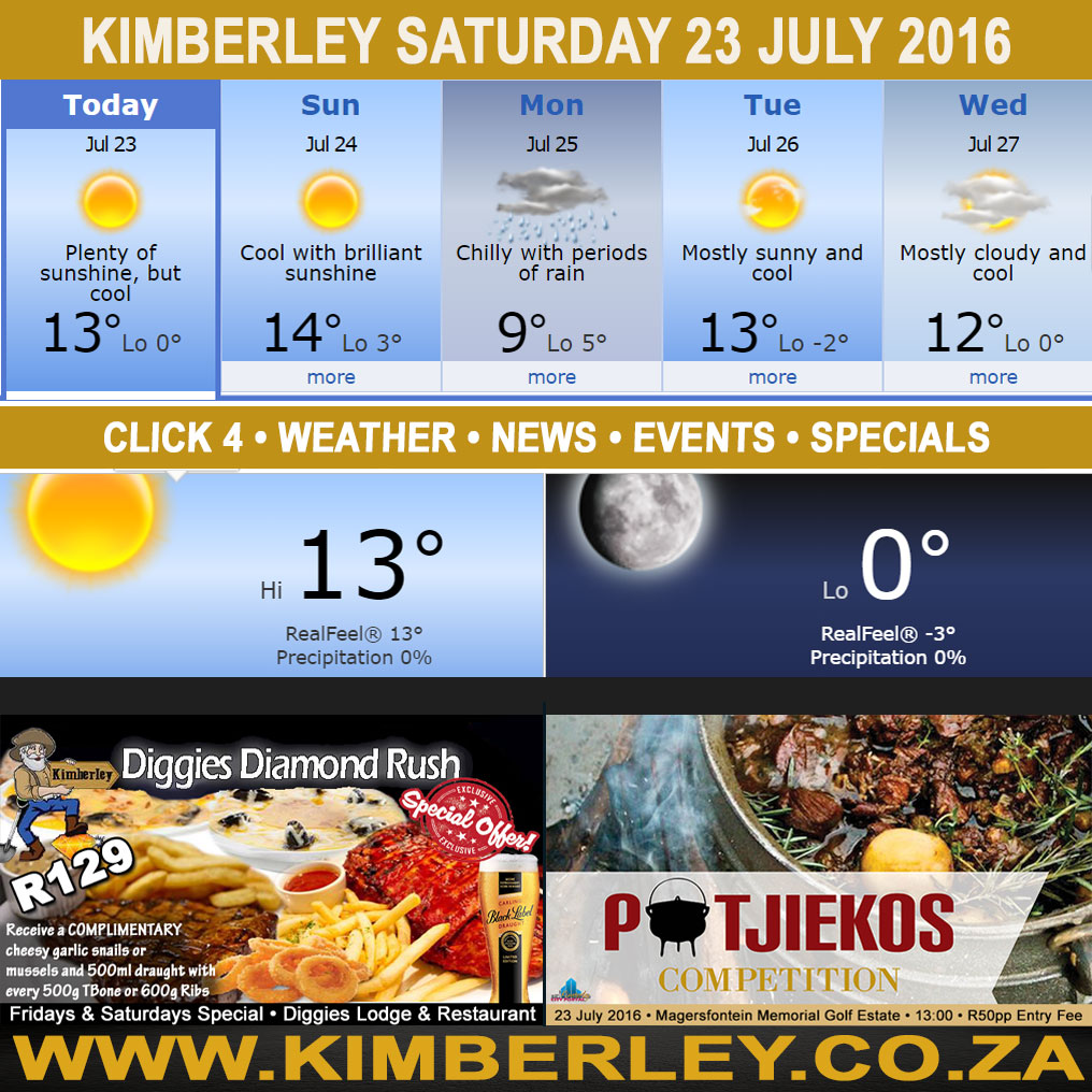 KimberleyToday, Saturday 23/07/2016 KimberleyToday, Saturday 23/07/2016