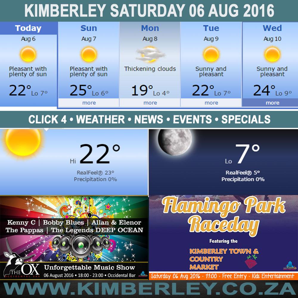 KimberleyToday, Saturday 06/08/2016