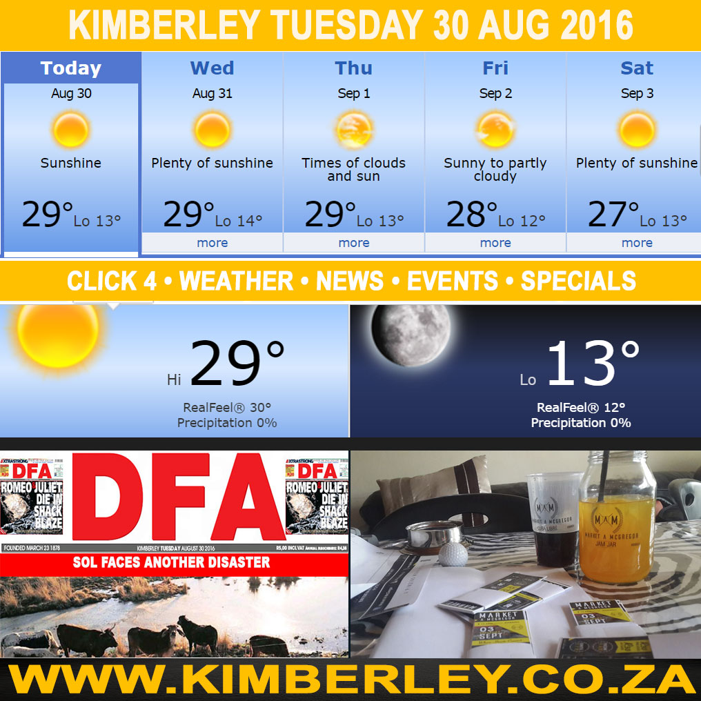 KimberleyToday, Tuesday 30/08/2016