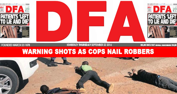 Warning shots as cops nail robbers Warning shots as cops nail robbers
