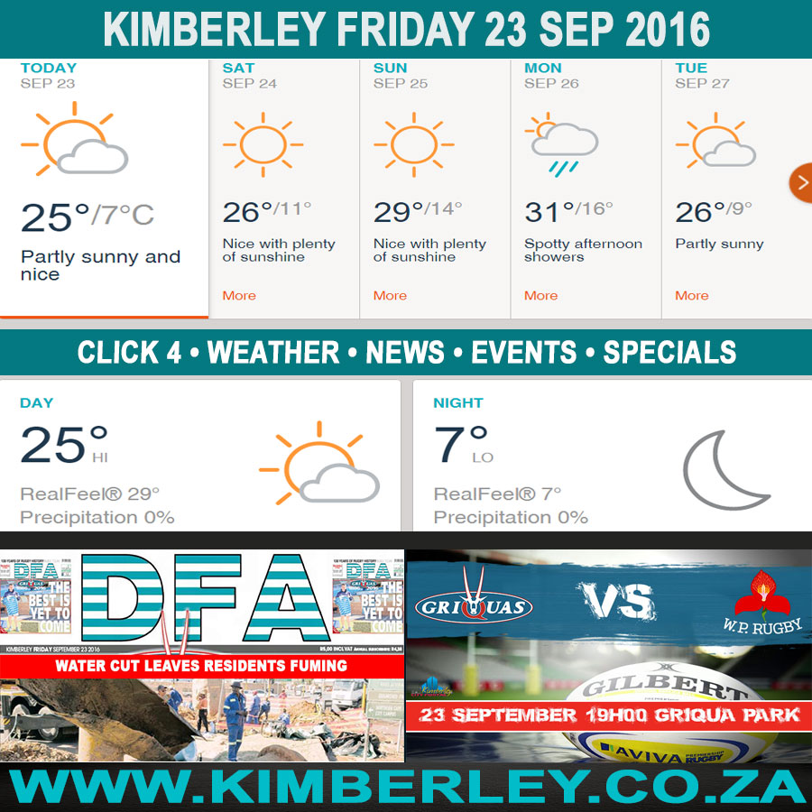 KimberleyToday, Friday 23/09/2016