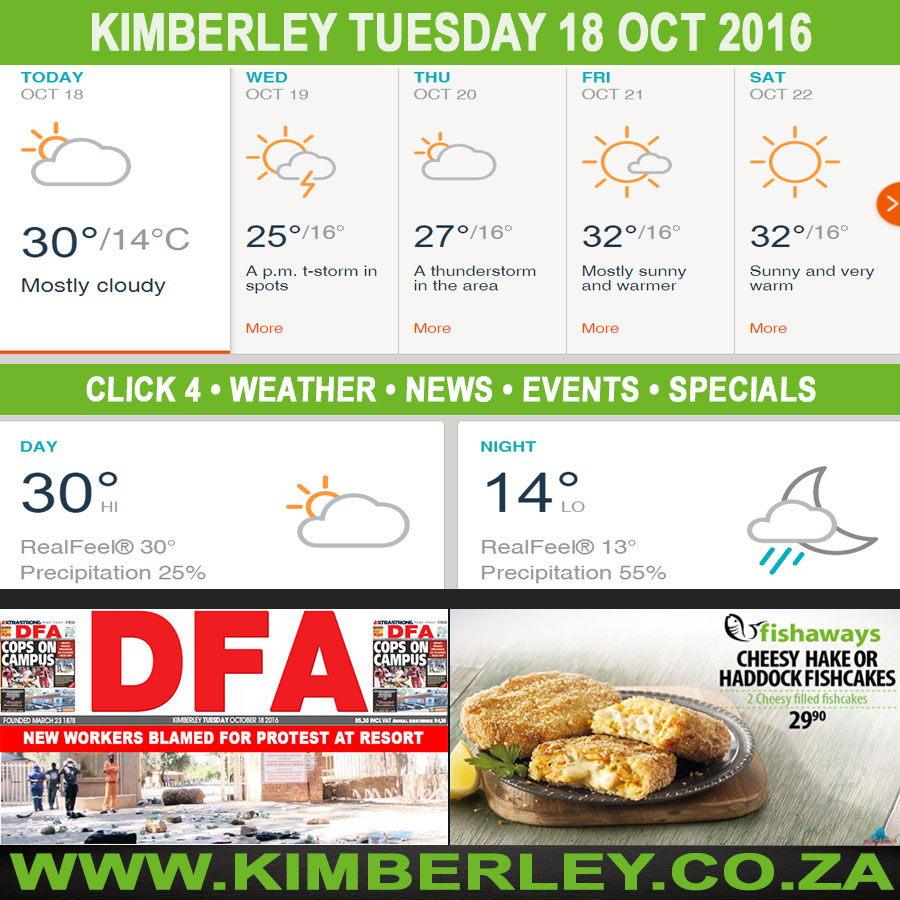 KimberleyToday, Tuesday 18/10/2016