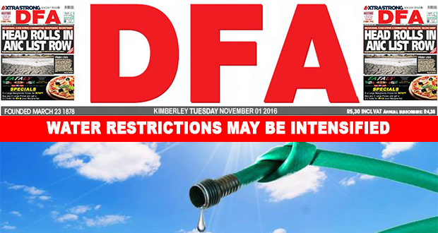 Water restrictions may be intensified