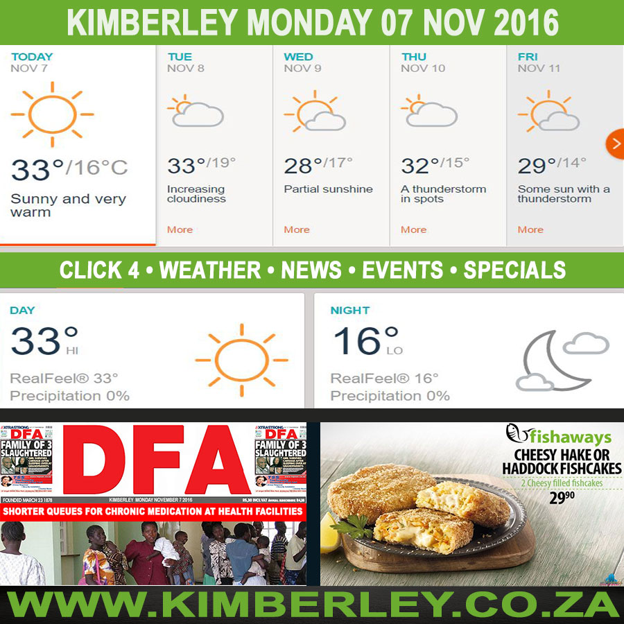 KimberleyToday, Monday 07/11/2016