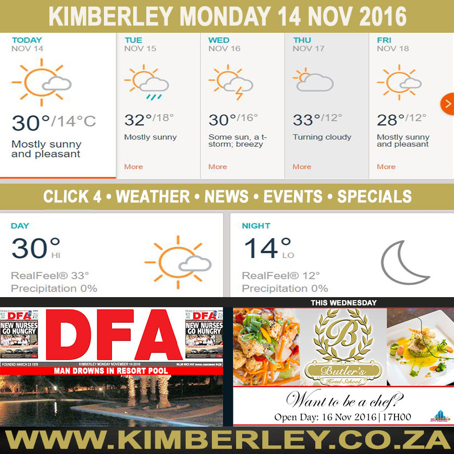 KimberleyToday, Monday 14/11/2016