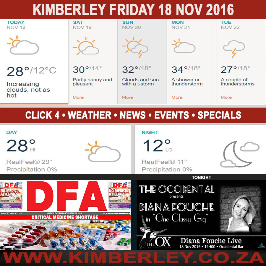 KimberleyToday, Friday 18/11/2016