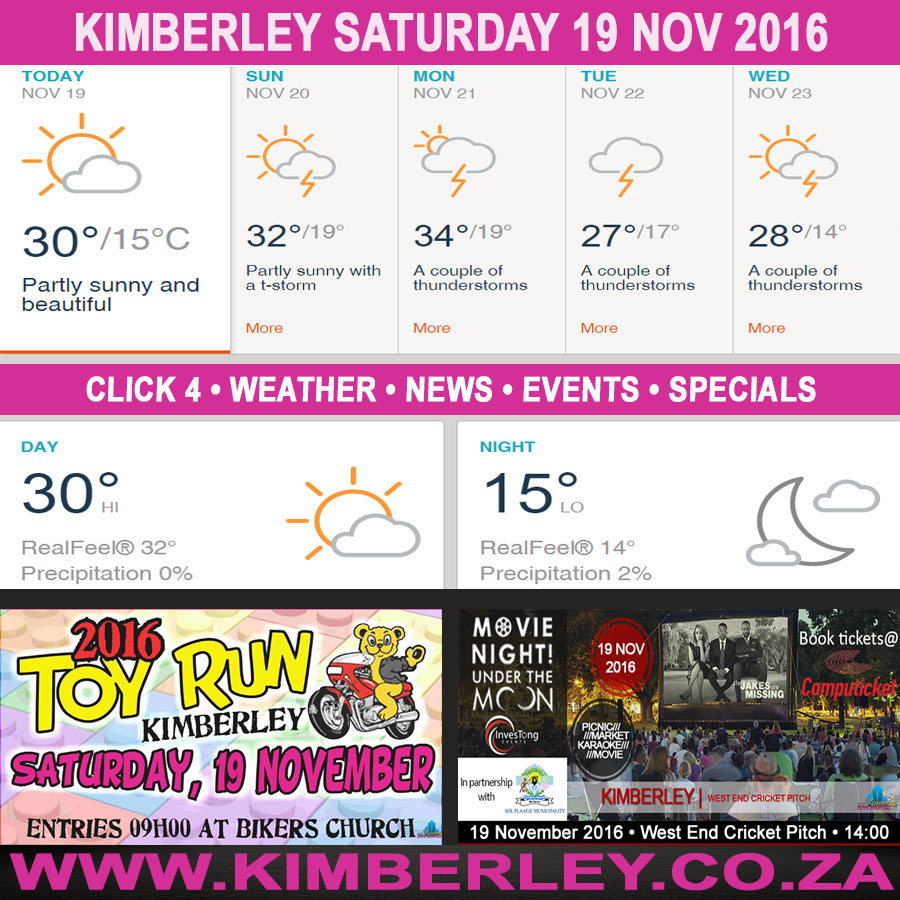 KimberleyToday, Saturday 19/11/2016
