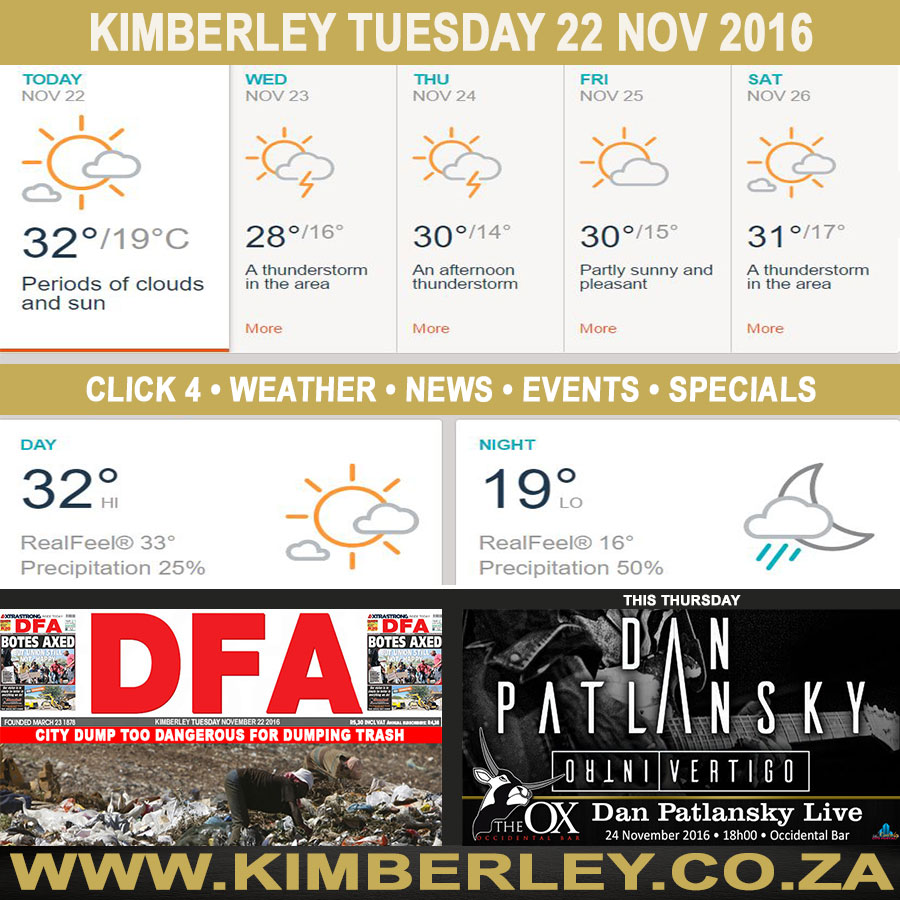 KimberleyToday, Tuesday 22/11/2016