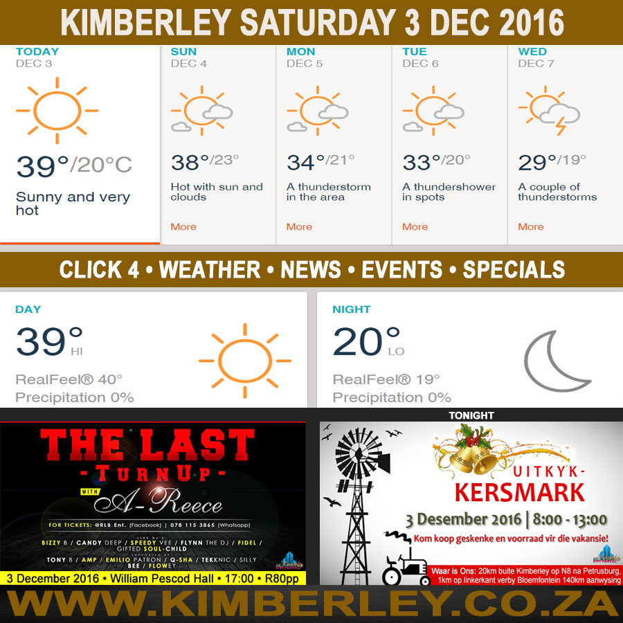 KimberleyToday, Saturday 03/12/2016