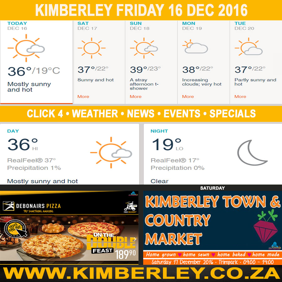 KimberleyToday, Friday 16/12/2016 KimberleyToday, Friday 16/12/2016