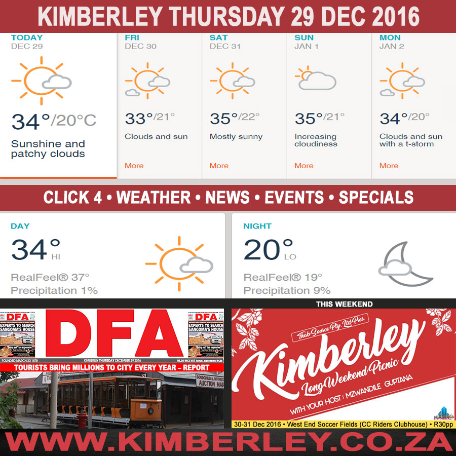 KimberleyToday, Thursday 29/12/2016