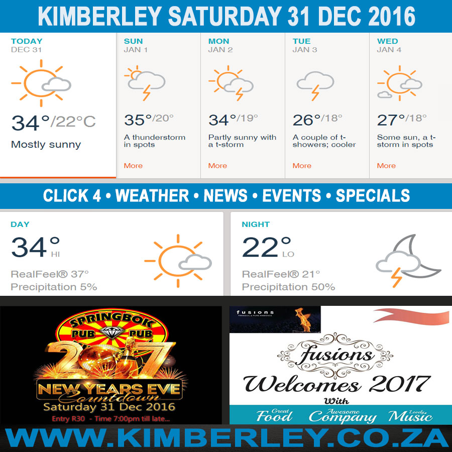 KimberleyToday, Saturday 31/12/2016