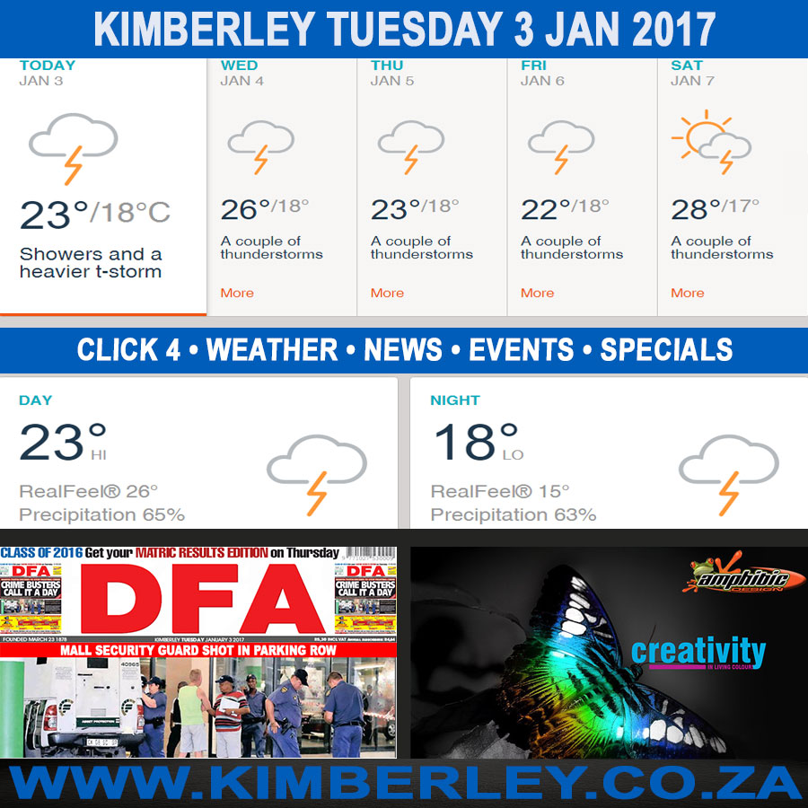 KimberleyToday, Tuesday 03/01/2017