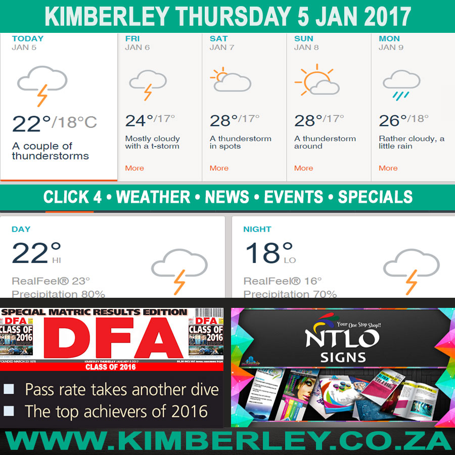 KimberleyToday, Thursday 05/01/2017