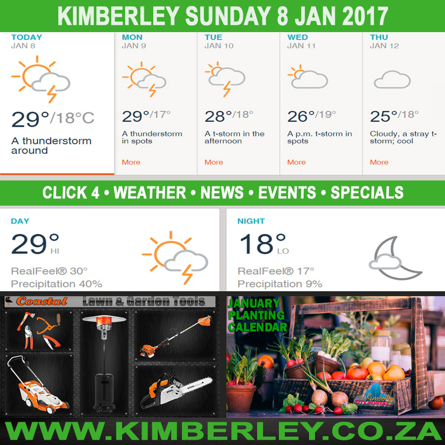 KimberleyToday, Sunday 08/01/2017