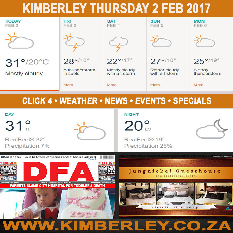 KimberleyToday, Thursday 02/02/2017