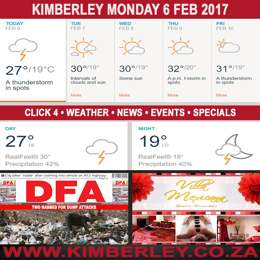 KimberleyToday, Monday 06/02/2017
