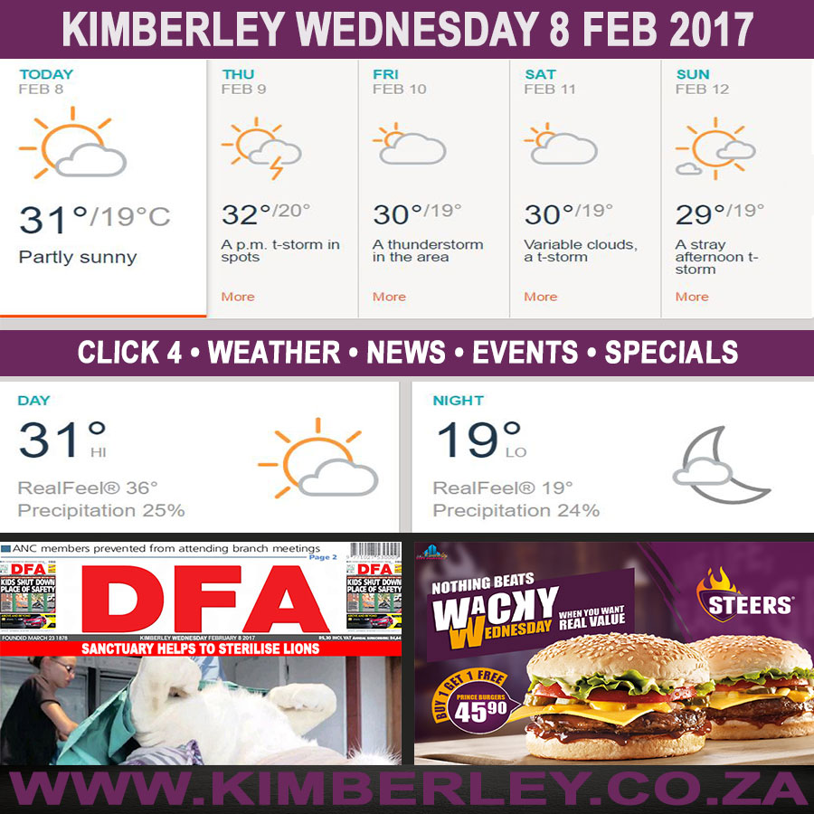 KimberleyToday, Wednesday 08/02/2017
