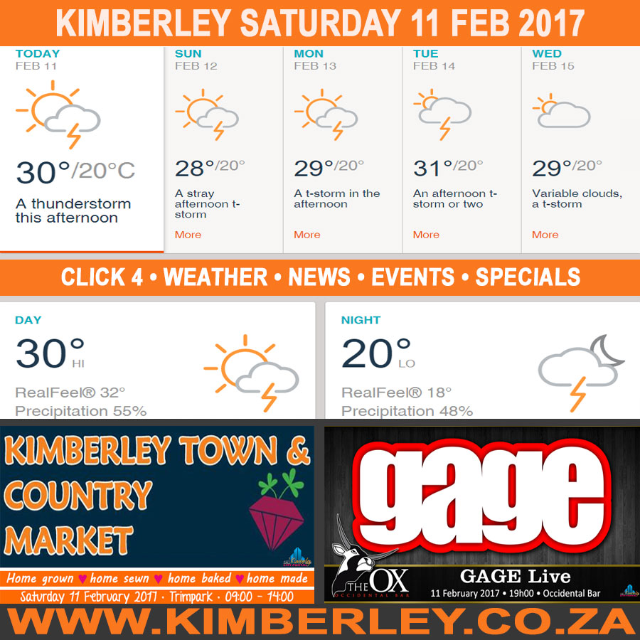 KimberleyToday, Saturday 11/02/2017