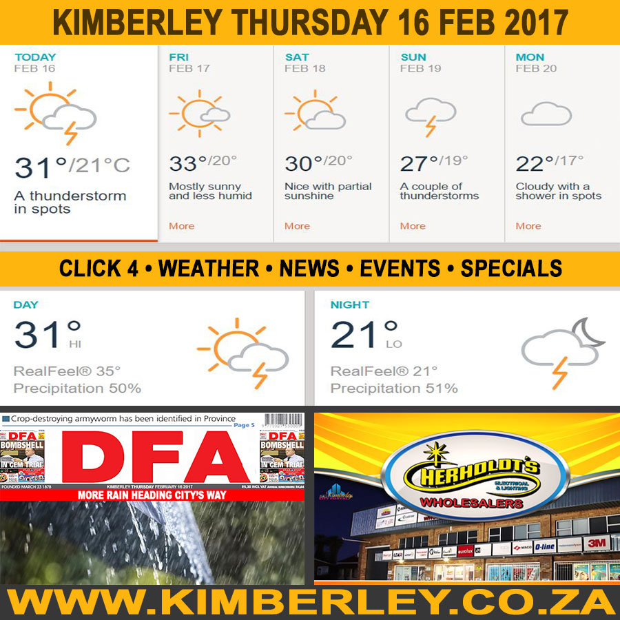 KimberleyToday, Thursday 16/02/2017