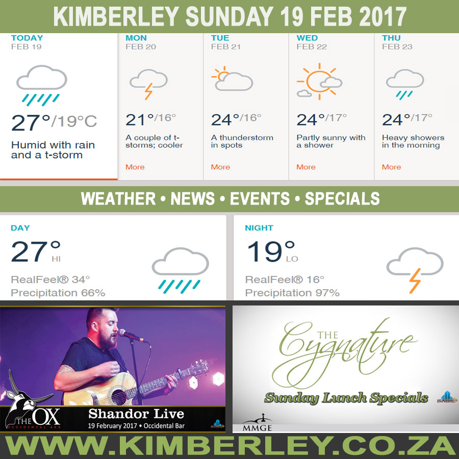 KimberleyToday, Sunday 19/02/2017
