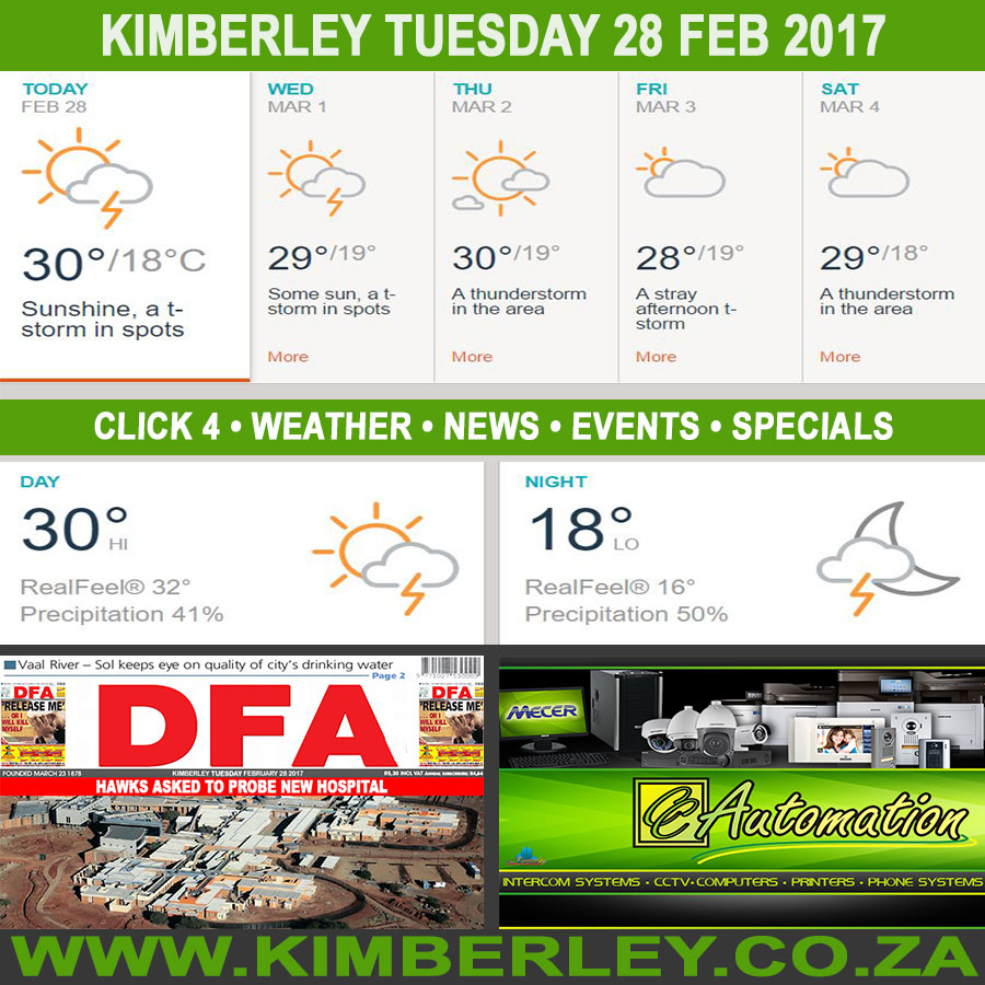 KimberleyToday, Tuesday 28/02/2017