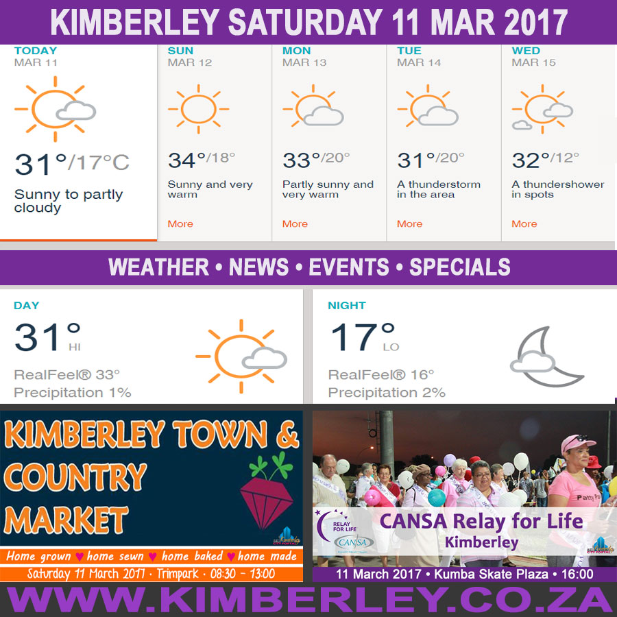 KimberleyToday, Saturday 11/03/2017