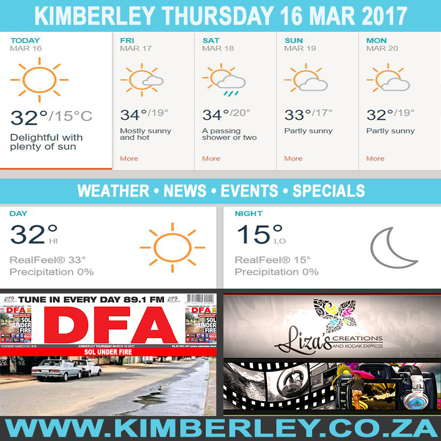 KimberleyToday, Thursday 16/03/2017