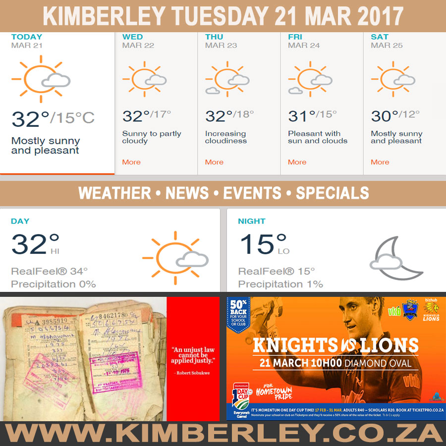 KimberleyToday, Tuesday 21/03/2017