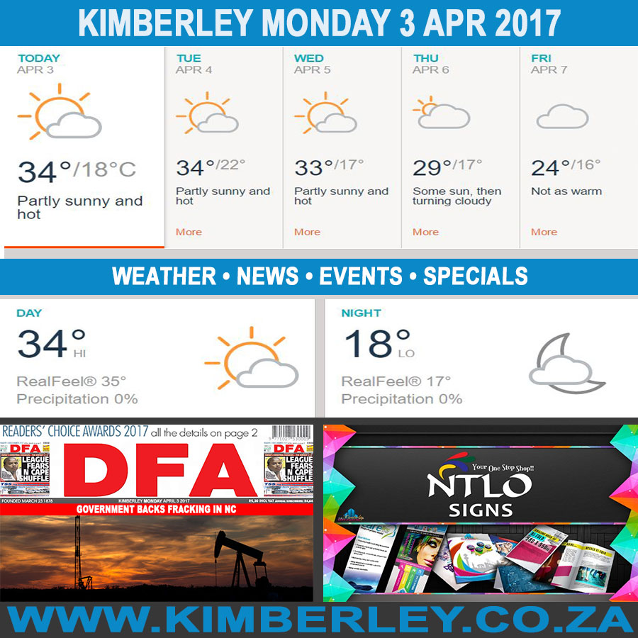 KimberleyToday, Monday 03/04/2017