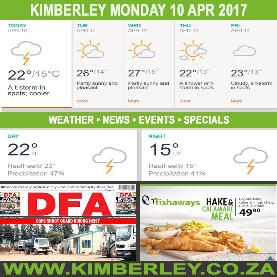 KimberleyToday, Monday 10/04/2017