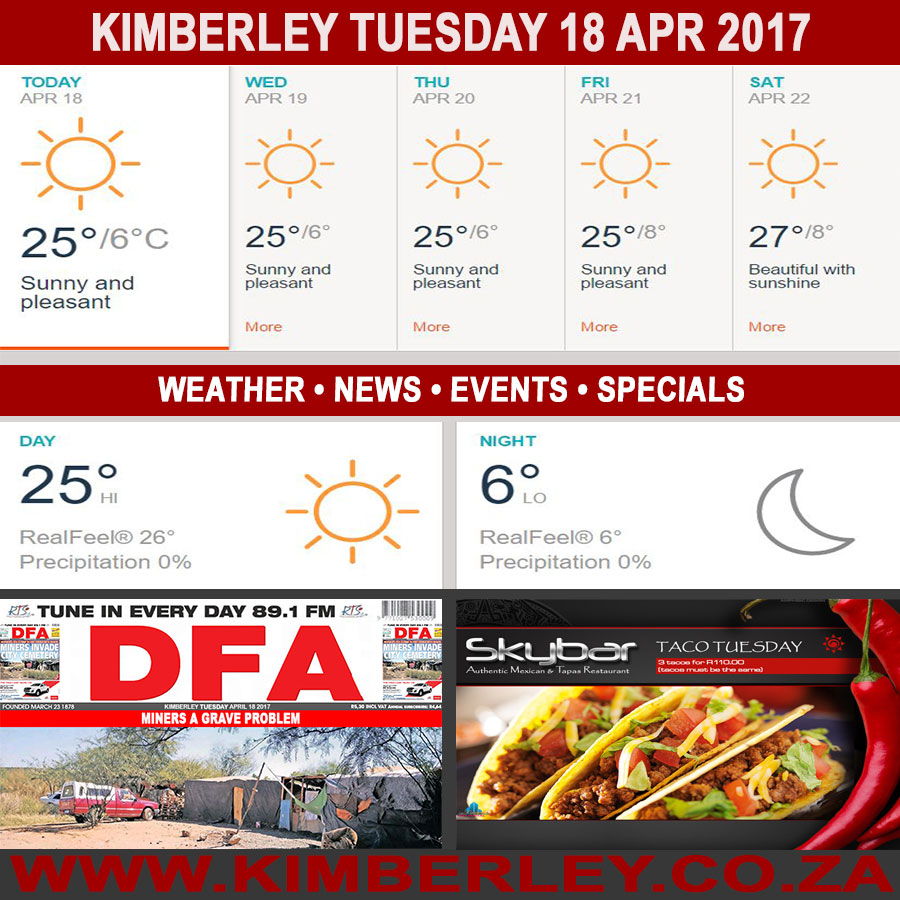 KimberleyToday, Tuesday 18/04/2017