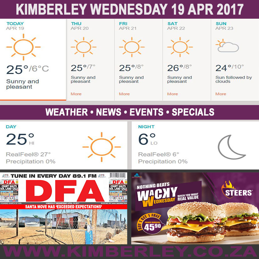 KimberleyToday, Wednesday 19/04/2017
