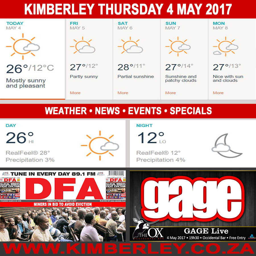 KimberleyToday, Thursday 04/05/2017