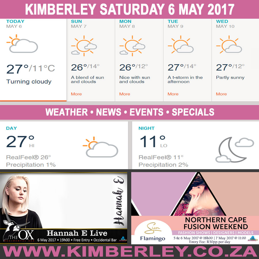 KimberleyToday, Saturday 06/05/2017