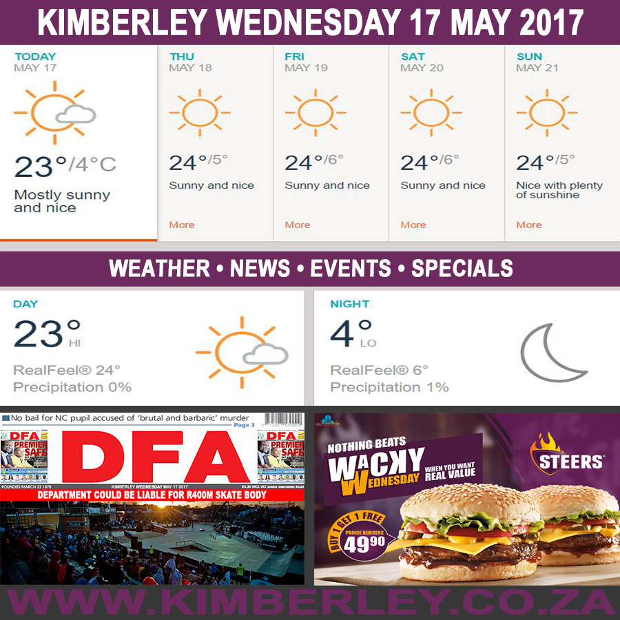 KimberleyToday, Wednesday 17/05/2017