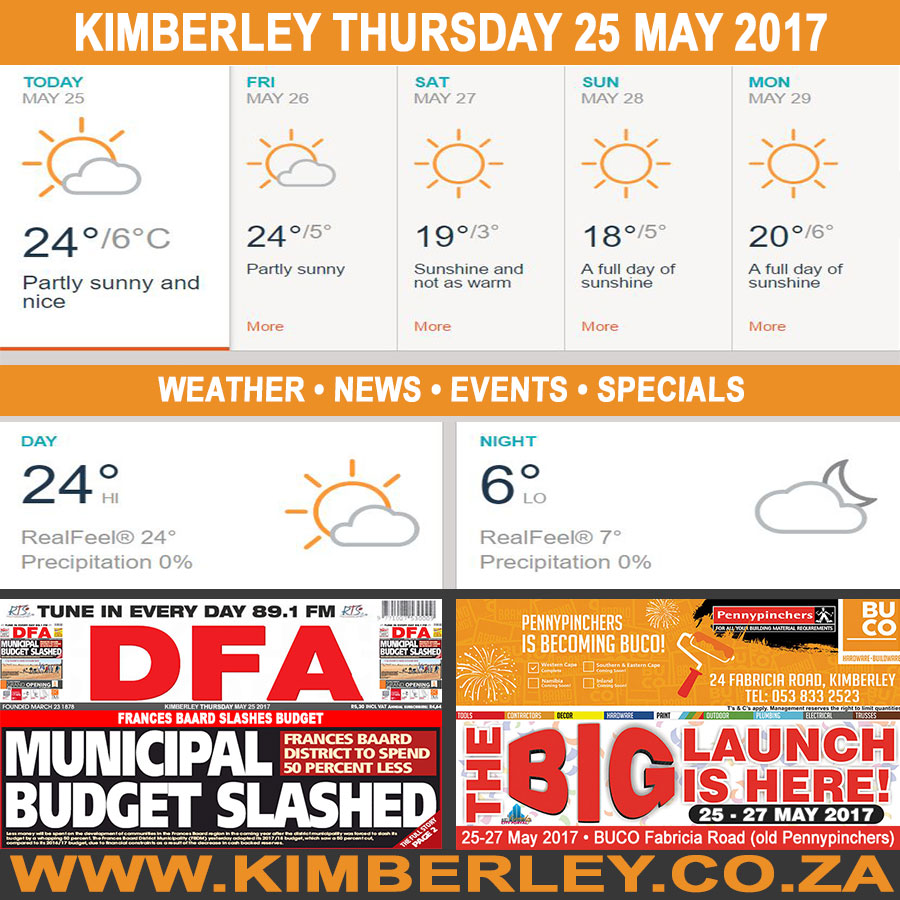 KimberleyToday, Thursday 25/05/2017