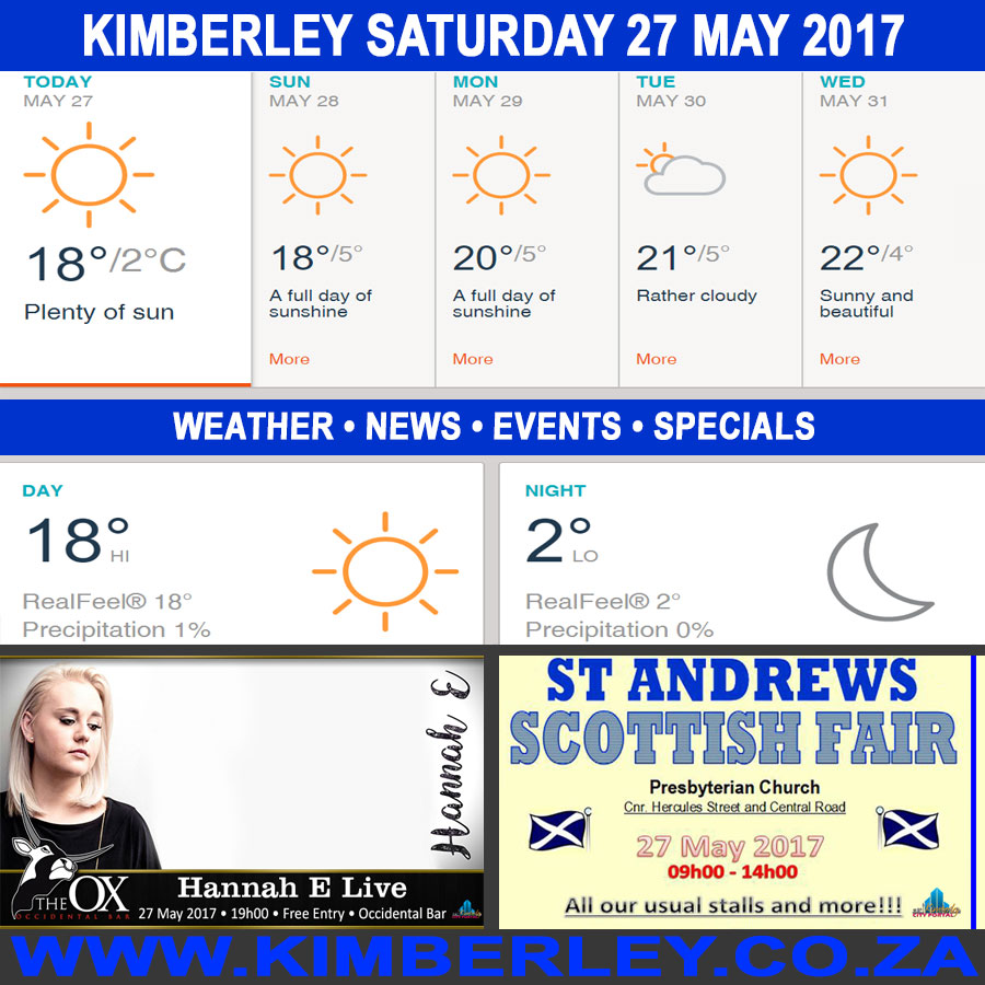 KimberleyToday, Saturday 27/05/2017