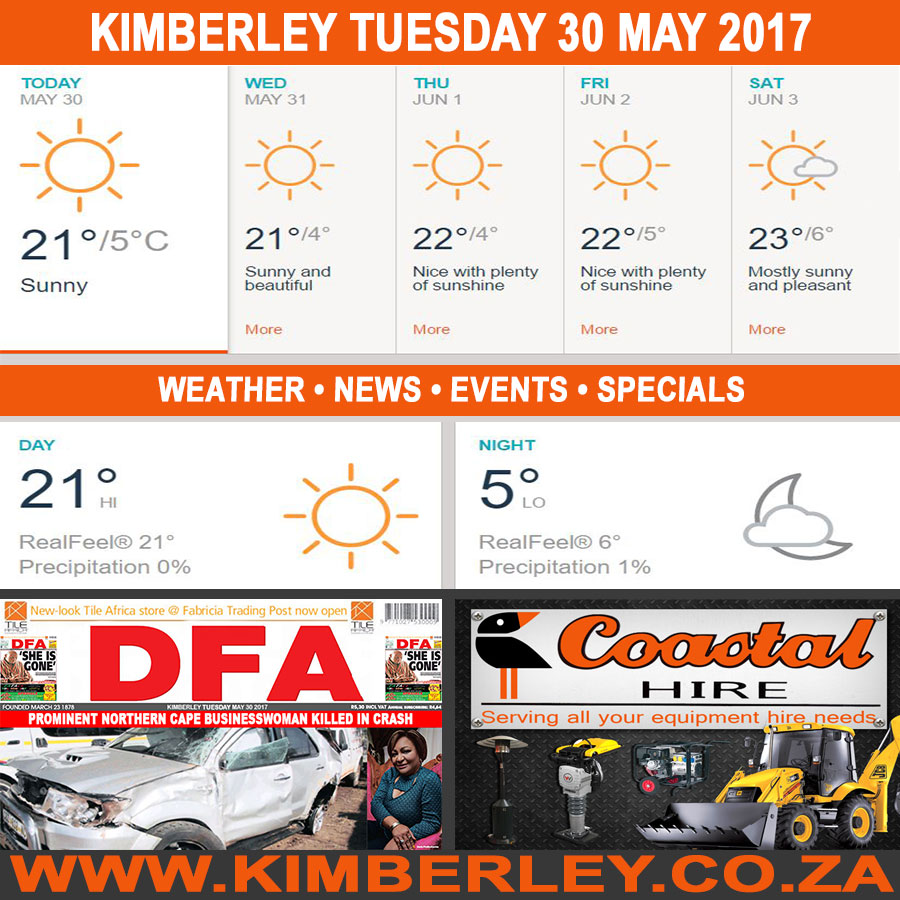KimberleyToday, Tuesday 30/05/2017 KimberleyToday, Tuesday 30/05/2017