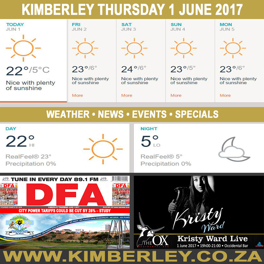 KimberleyToday, Thursday 01/06/2017