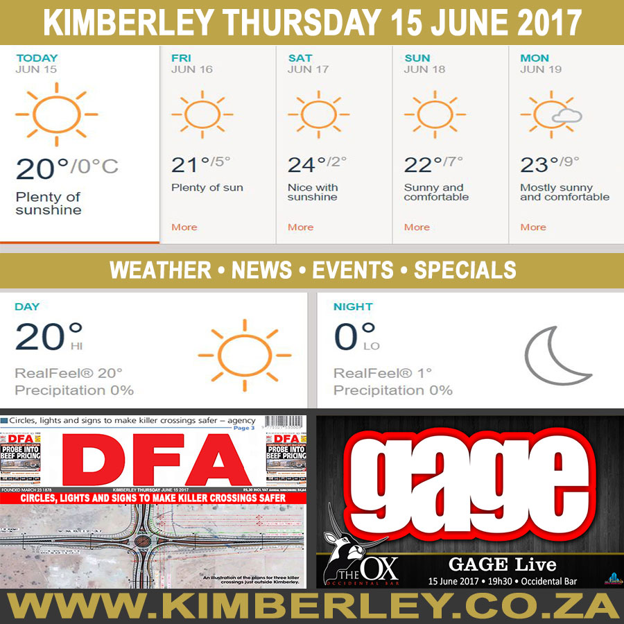 KimberleyToday, Thursday 15/06/2017