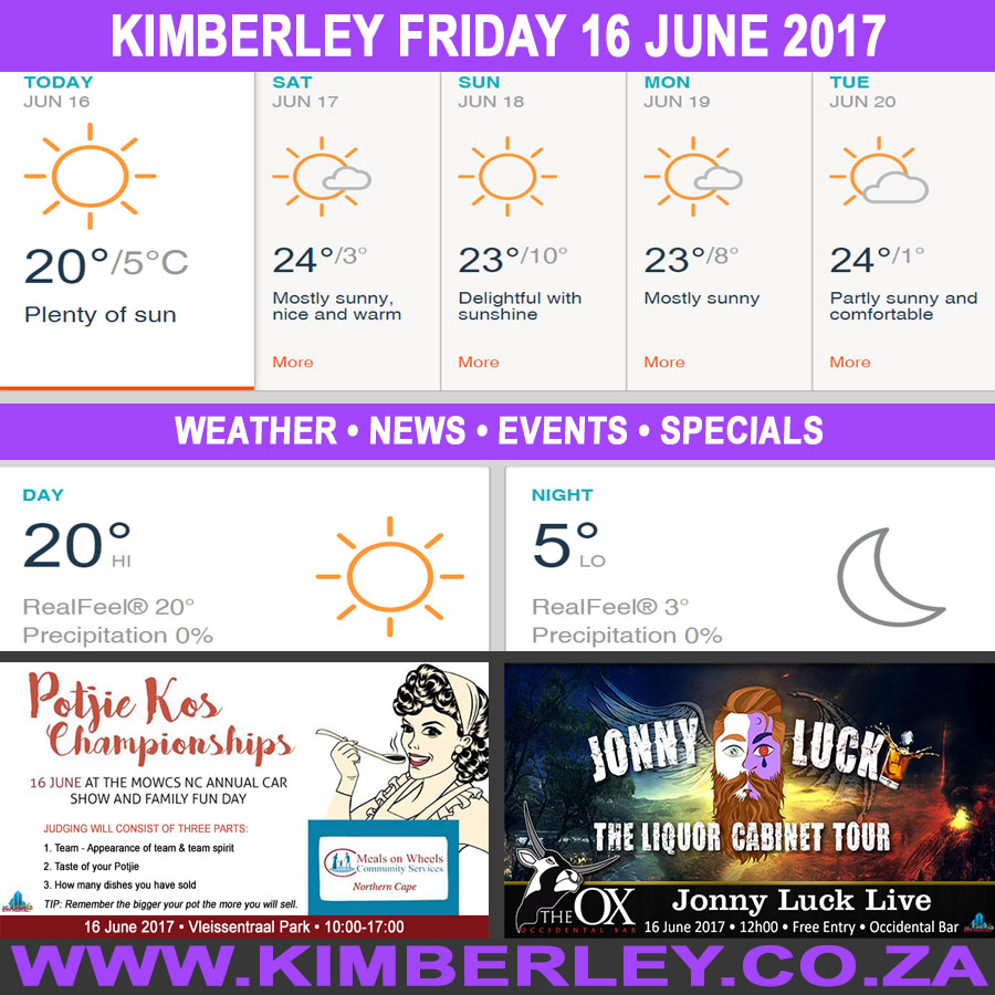 KimberleyToday, Friday 16/06/2017